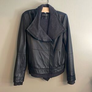 Andrew Marc Leather Jacket with Wool Lining